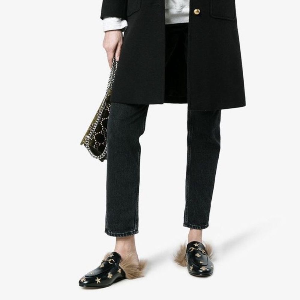 Gucci Princetown Horsebit Embroidered Bees Stars Leather
Loafer Mule EU 37.5 - Picture 13 of 13